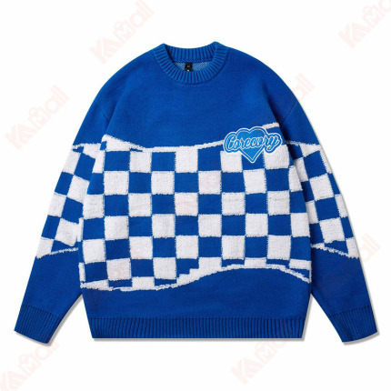 blue sweater